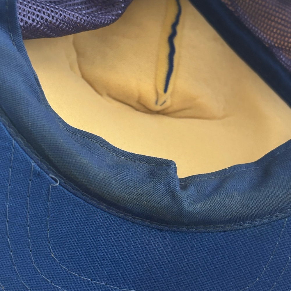 Vintage 1970's Royal Canadian Mounted Snapback Trucker Hat Rare RCMP blue - Picture 4 of 5